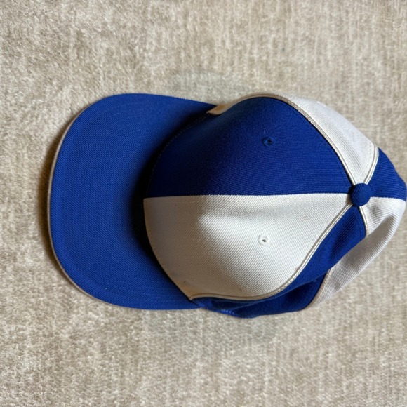 VTG Georgetown‎ Collection Hat Cap Fitted Blue White Authentic Size 8 - Picture 1 of 6